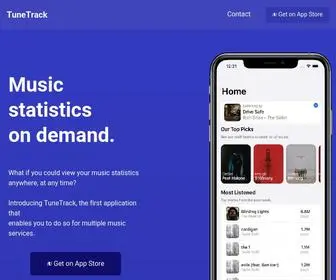 Tunetrack.app(Music statistics on demand. TuneTrack) Screenshot