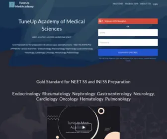 Tuneupacademy.com(TuneUp Med Academy) Screenshot