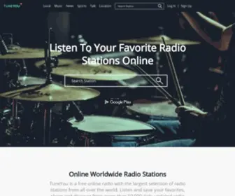 Tuneyou.com(Listen to Online Radio Stations WorldWide) Screenshot