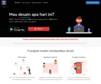 Tungguin.com(Platform Marketplace pesan jasa desain) Screenshot