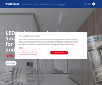 Tungsram.com(Tungsram is a European lighting company) Screenshot