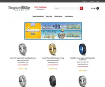 Tungstenaffinity.com(Tungsten Carbide Rings) Screenshot