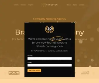 Tungstenbranding.com(Company Naming Agency) Screenshot