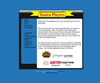 Tunicaplayers.com(Tunica Players) Screenshot