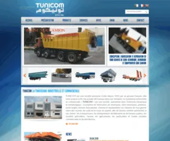 Tunicom.com.tn(Conception et fabrication de semi remorques) Screenshot