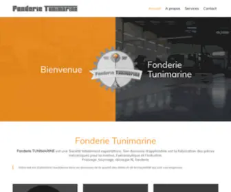 Tunimarine.com(Fonderie Tunimarine) Screenshot