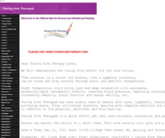 Tuningforktherapy.com(Tuningforktherapy) Screenshot