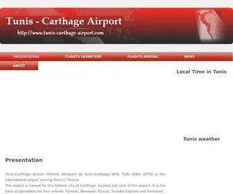 Tunis-Carthage-Airport.com(Website of the Tunisian airport Tunis Carthage) Screenshot