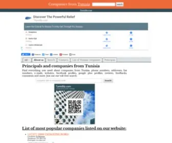 Tunisbiz.com(Find everything you need about companies from Tunisia) Screenshot