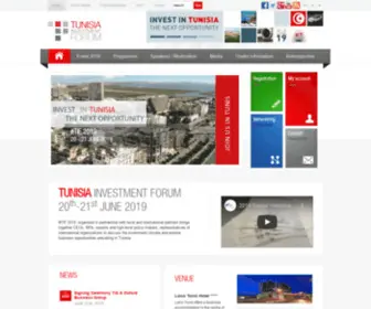 Tunisiainvestmentforum.tn(Tunisia Investment Forum) Screenshot