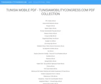 Tunisiamobilitycongress.com(TUNISIA MOBILE PDF) Screenshot