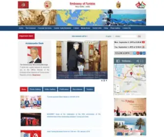 Tunisianembassy.in(Embassy of Tunisia) Screenshot