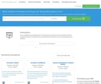 Tunisie-Formation.com(Le portail de la formation en Tunisie) Screenshot