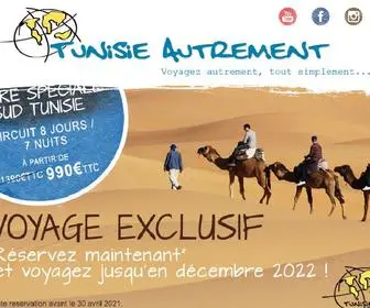 Tunisieautrement.com(Voyagez autrement en Tunisie) Screenshot