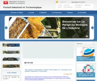 Tunisieindustrie.gov.tn(Ministère) Screenshot