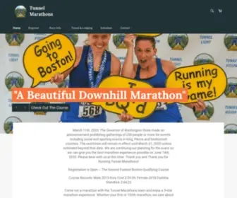 Tunnelmarathon.com(The Light At The End Of The Tunnel Marathons) Screenshot