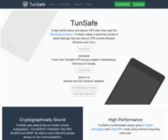 Tunsafe.com(High Performance WireGuard VPN Client for Windows) Screenshot