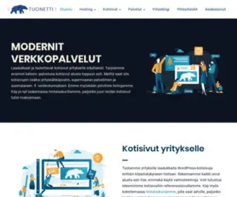 Tuonetti.fi(Modernit Webhotelli) Screenshot