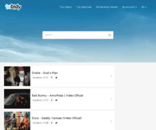 Tupidy.mobi(Tubidy Mobile Video Search Engine) Screenshot