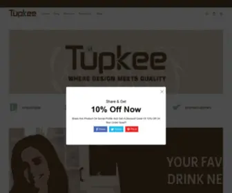 Tupkee.com(Where Design Meets Quality) Screenshot