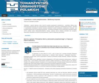 Tup.org.pl(Towarzystwo Urbanistów Polskich) Screenshot