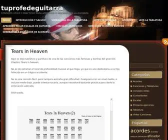 Tuprofedeguitarra.blog(Consejos útles y prácticos para aprender o mejorar con la guitarra) Screenshot