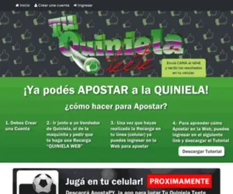 Tuquinielateete.com(Tu Quiniela Teete) Screenshot