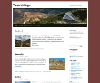 Turanbefalinger.com(Et nettsted for turinteresserte) Screenshot