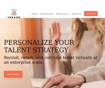 Turazo.com(A virtual recruiting platform) Screenshot