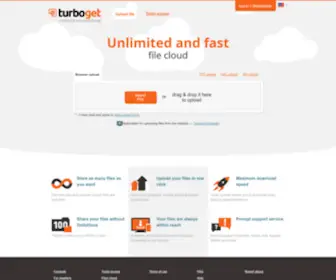 Turb.pw(Unlimited and fast file cloud) Screenshot
