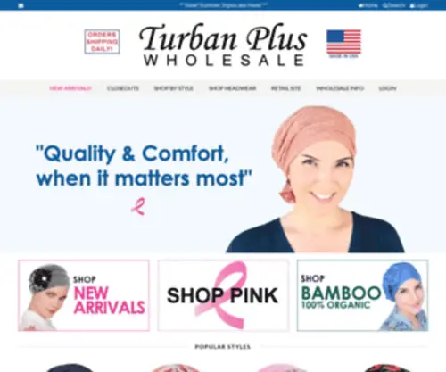 Turbanpluswholesale.com(Turban Plus Wholesale) Screenshot