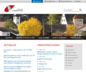 Turbenthal.ch(Gemeinde Turbenthal) Screenshot