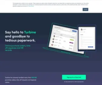Turbinehq.com(Simple, online purchase orders, expenses and time off) Screenshot