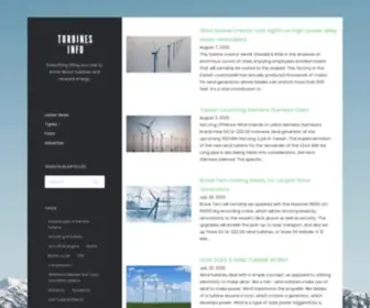 Turbinesinfo.com(Turbines Info) Screenshot