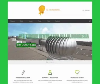 Turbinventilator.com(Jual turbine ventilator roof terbaik) Screenshot