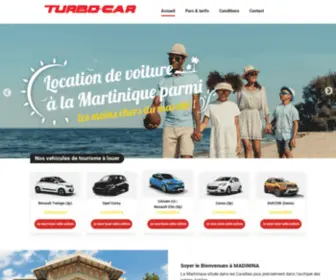 Turbo-Car.fr(Location de voitures pas cher en Martinique) Screenshot