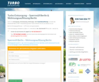 Turbo-Entsorgung.de(TURBO Entsorgung Berlin) Screenshot