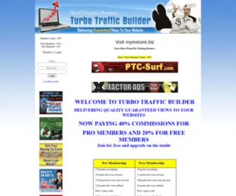 Turbo-Traffic-Builder.com(Turbo-Traffic-Builder Free Ad Exchange) Screenshot