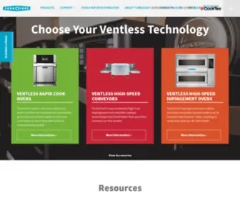 Turbochef.com(The World's Fastest Ovens) Screenshot