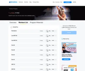 Turbofire.com(Beachbody on Demand) Screenshot