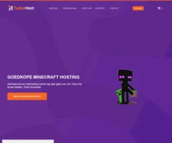 Turbohost.nl(Goedkope Minecraft Hosting Al vanaf 1 Euro) Screenshot