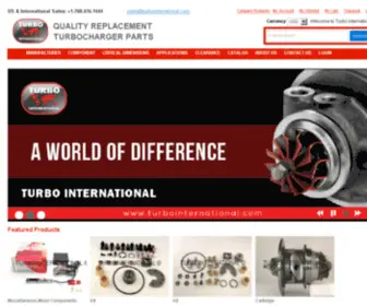 Turbointernational.com(Turbocharger parts and assemblies by Turbo International) Screenshot