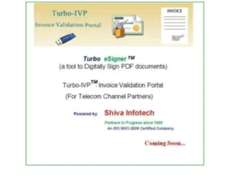 Turboivp.com(Invoice Validation Portal) Screenshot