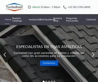 Turboroof.com(Teja Asfáltica y accesorios para instalación) Screenshot