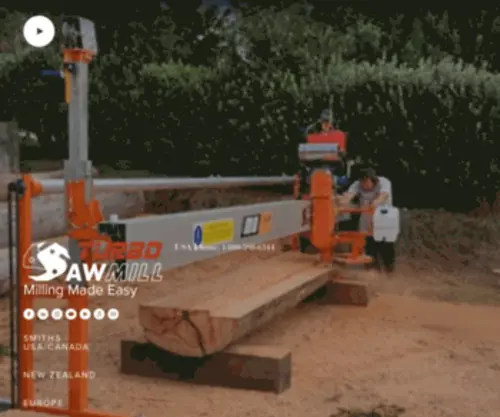 Turbosawmill.com(Portable Sawmill) Screenshot