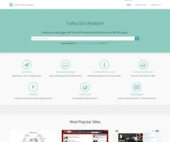 Turboseoanalyzer.com(Turbo SEO Analyzer) Screenshot