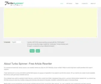 Turbospinner.com(Turbo Spinner) Screenshot
