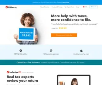 Turbotax.ca(TurboTax® Canada) Screenshot