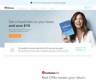 Turbotax.net(TurboTax® Official Site) Screenshot