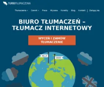 Turbotlumaczenia.pl(Strona główna) Screenshot